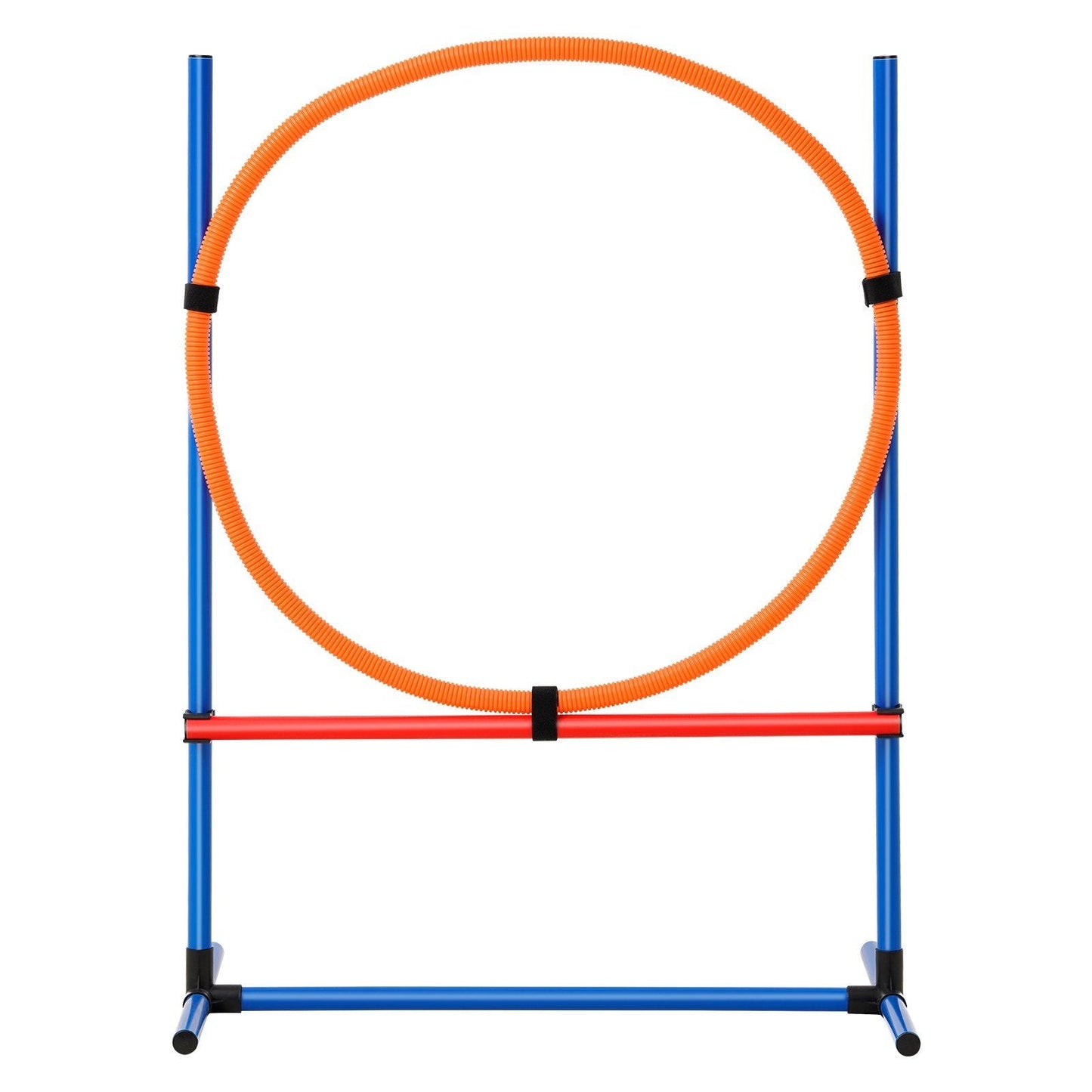 VEVOR Dog Agility Training Equipment 4 PCS Set with Hurdles Jump Ring Pause Box
